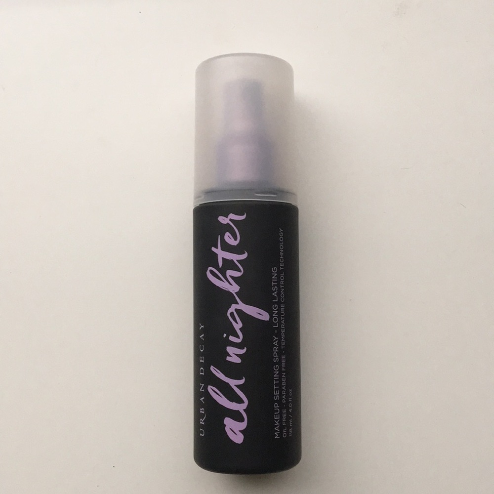 Urban Decay all nighter setting spray. Full size